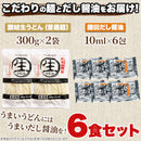讃岐うどん 生うどん 醤油だし付き 6人前 6食 香川県 製麺所 直送 さぬきうどん 饂飩 コシ ダシ 出汁 つゆ ウドン 生麺 大容量 ポスト投函 【納期区分：E】【sm00010277】