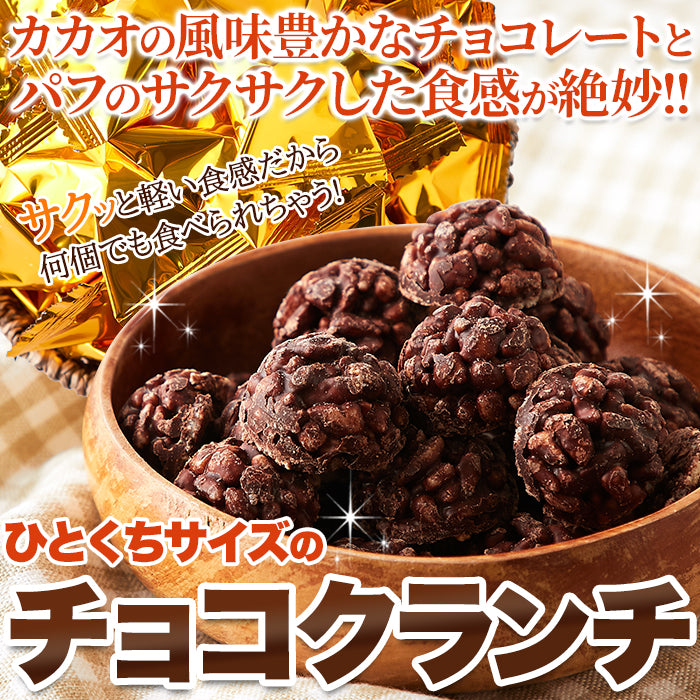 チョコクランチ 訳あり ミニ 小さい 一口サイズ ひとくち パフ チョコレート 大容量 保存料不使用 人工甘味料不使用 個包装 おやつ 洋菓子 【納期E】【sm00010415】
