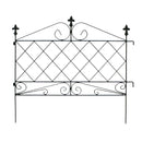 アイアンフェンス ホワイト おしゃれ ガーデニング 外構 庭 自立式 ガーデンフェンス 埋め込み DIY 白 柵 低め 差し込み 【納期B】【sms-af008】