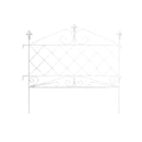 アイアンフェンス ホワイト おしゃれ ガーデニング 外構 庭 自立式 ガーデンフェンス 埋め込み DIY 白 柵 低め 差し込み 【納期B】【sms-af008】