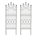 アイアンフェンス ホワイト おしゃれ ガーデニング 庭 自立式 アンティーク 白 アイアン フェンス 外構 DIY 柵 バラ ロータイプ 【納期B】【sms-df009l-2p】