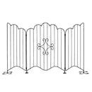 アイアンフェンス スチールフェンス 折り畳み 折りたたみ 柵 自立 スタンド 北欧 おしゃれ 庭 ガーデニング 玄関 ガレージ 園芸用品 ホワイト 白 ブラック 黒 【納期B】【sms-eg1200】