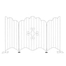 アイアンフェンス スチールフェンス 折り畳み 折りたたみ 柵 自立 スタンド 北欧 おしゃれ 庭 ガーデニング 玄関 ガレージ 園芸用品 ホワイト 白 ブラック 黒 【納期B】【sms-eg1200】