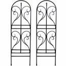 トレリス アイアン バラ フェンス 白 ガーデン ホワイト アーチ ガーデン雑貨 花壇 自立 ガーデンフェンス アイアンフェンス おしゃれ DIY 埋め込み 差し込み 【納期B】【sms-if-fn7950-2p】