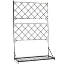 ガーデンフェンス プランター台座付き スチール ガーデニング 園芸 ツタ植物 バラ グリーンカーテン 【納期B】【sms-if-fp006】