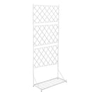 グリーンカーテン フェンス ガーデニング ガーデンフェンス 庭 グリーンフェンス 園芸用品 蔦 植物 蔓 ツル 薔薇 バラ ローズ 植物 プランター台座付き  白 黒 【納期B】【sms-if-fp007】