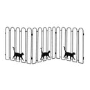 アイアンフェンス スチール 折りたたみ 柵 自立 置くだけ スタンド 折り畳み ネコ 猫 おしゃれ 外構 3連 ガーデニング ガレージ 玄関 庭 園芸 間仕切り 花壇 【納期B】【sms-nk120】