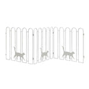 アイアンフェンス スチール 折りたたみ 柵 自立 置くだけ スタンド 折り畳み ネコ 猫 おしゃれ 外構 3連 ガーデニング ガレージ 玄関 庭 園芸 間仕切り 花壇 【納期B】【sms-nk120】