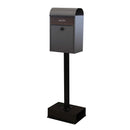 郵便ポスト 郵便受け 玄関ポスト 自立 スタンドポスト 玄関 エントランス 一軒家 戸建て シンプル モダン スタイリッシュ 鍵 ダイヤル錠 スリム 取り出しやすい 【納期B】【sms-pst-007】