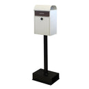 郵便ポスト 郵便受け 玄関ポスト 自立 スタンドポスト 玄関 エントランス 一軒家 戸建て シンプル モダン スタイリッシュ 鍵 ダイヤル錠 スリム 取り出しやすい 【納期B】【sms-pst-007】