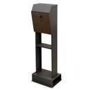 郵便受け おしゃれ モダン ブルックリン風 海外風 玄関ポスト 自立式 スタンド 後付け 置くだけ 一軒家 戸建て 工事不要 シンプル スタイリッシュ 鍵付き 【納期B】【sms-pst-008】