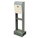 郵便受け おしゃれ モダン ブルックリン風 海外風 玄関ポスト 自立式 スタンド 後付け 置くだけ 一軒家 戸建て 工事不要 シンプル スタイリッシュ 鍵付き 【納期B】【sms-pst-008】