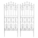 アイアンフェンス ガーデニング 庭 自立式 ホワイト おしゃれ アンティーク DIY 柵 バラ ロータイプ 白 アイアン フェンス 外構 【納期B】【sms-rs012l-2p】