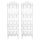 アイアンフェンス 自立式 ホワイト ガーデニング 庭 おしゃれ DIY 柵 バラ ハイタイプ 白 アイアン フェンス 外構 アンティーク 【納期B】【sms-rs013h-2p】