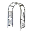 ガーデンアーチ 門 園芸 庭 ゲート アイアン フェンス 鉄 おしゃれ 北欧 花壇 支柱 ガーデニング 白 ホワイト 茶色 ブロンズ 公園 施設 ホテル レストラン 店舗 【納期B】【sms-sst-ipn-7973】