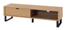 テレビ台 テレビボード ローボード TV台 TVボード 引き出し オープンラック ガラス棚 可動棚 ナチュラル ブラウン 茶色 ホワイト 白 おしゃれ 北欧 カジュアル 【納期A】【azm-so-852】