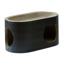 爪とぎ 猫 段ボール ダンボール ネコ おしゃれ 爪研ぎ ストレス解消 インテリア 北欧 馴染む 耐久性 高密度 遊び 木目 デザイン 黒 ブラック グレー クラシック 【納期A】【stz-na95161】