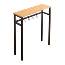 コンソールテーブル 玄関 スリム おしゃれ リビング 棚 テーブル 物置き 台 小物置き エントランス 北欧 デザイン スチール 脚 ビンテージ風 木目柄 キッチン 【納期E】【szo-clt-60】