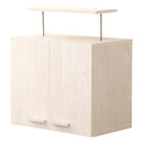 上置き 収納 棚 上置き棚 つっぱり 突っ張り 天井 収納棚 両開き 観音開き 幅 約60cm 扉 ドア 可動棚 木目 茶色 白 ホワイト 北欧 ナチュラル 家具調 おしゃれ 【納期E】【szo-dsp-ue60】