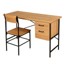 デスクセット デスク 机 椅子 チェア おしゃれ 北欧 シンプル 引き出し 一体型 ビンテージ風 カフェ風 デザイン 大人 パソコンデスク 一人暮らし ひとり暮らし 【納期E】【szo-dwv-120s】