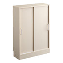 カウンター下収納 引き戸 薄型 スリム おしゃれ 収納棚 省スペース 目隠し 白 ホワイト 約 幅60cm 高さ85cm 木目 北欧 ナチュラル 可動棚 幅木避け 巾木除け 扉 【納期E】【szo-fkss-6020】