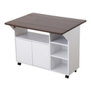 キッチンワゴン キャスター付き 木製 天板付き 作業台 おしゃれ バタフライテーブル 【納期A】【szo-ht-ch90】