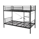 2段ベッド 分割可能 ニ段ベット 大人用 分離 分割 シングル 2段ベッド ベット はしご パイプベッド スチール メッシュ 大人対応 サイズ 頑丈 丈夫 安心 耐荷重 【納期E】【szo-ht80-17】