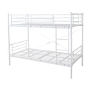 2段ベッド 分割可能 ニ段ベット 大人用 分離 分割 シングル 2段ベッド ベット はしご パイプベッド スチール メッシュ 大人対応 サイズ 頑丈 丈夫 安心 耐荷重 【納期E】【szo-ht80-17】