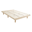 スノコベッド セミダブル サイズ フレームのみ 単品 足つき 脚 高さ変更 パイン材 丈夫 頑丈 すのこベッド 北欧 森林浴 癒し マットレス別売り 【納期E】【szo-lps-01sd】