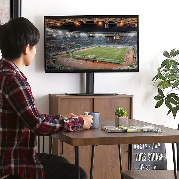 テレビスタンド モニター台 ラック TV台 小さい ミニ 小型 卓上 スイング 角度調整 向き 調節 高さ 変更 白 黒 オフィス 事務所 会議 耐震 32インチ 50型 対応 【納期E】【szo-otg-c】