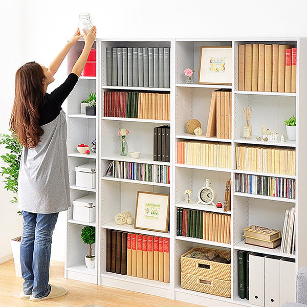 本棚 収納 ラック 棚 幅 60cm 書棚 本収納 収納棚 おしゃれ 可動棚 棚板 白 大容量 リビング ダイニング 書斎 子供部屋 子ども シンプル 木目 北欧 多目的ラック 【納期A】【szo-rt-1860】