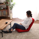 座椅子 コンパクト リクライニング 姿勢 小さめ 椅子の上 使える フラット 水平 角度調整 生地 メッシュ 起毛 緑 赤 ピンク 茶色 黒 ブラック 青 モールド成型 【納期E】【szo-sh-07-ler-l】