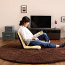 座椅子 リクライニング コンパクト 小さいめ 座いす フルフラット 角度調整 かわいい ミニ 生地 メッシュ 起毛 緑 赤 ピンク ベージュ ブラウン 黒 ブラック 青 【納期E】【szo-sh-07-ler-m】