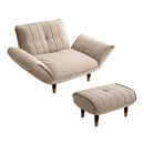 カウチソファ オットマン セット 1人掛け ソファー スツール 足置き ベロア おしゃれ 北欧 フェミニン ガーリー シンプル くすみカラー リクライニング 日本製 【納期E】【szo-sh-07-okba1p-s】