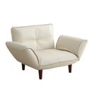 ソファ 1人掛け 合皮 おしゃれ ひじ掛け 肘付き ソファー 一人用 椅子 レトロ シンプル 定番 デザイン 日本製 国産 リクライニング ローソファ 座椅子 黒 白 赤 【納期E】【szo-sh-07-rgn1p】