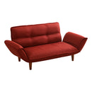 カウチソファ 2人掛け 布地 ファブリック カウチ ソファー おしゃれ ひじ掛け 肘付き 北欧 日本製 国産 リクライニング 脚 取り外し ローソファ 座椅子 二人掛 【納期E】【szo-sh-07-thn】