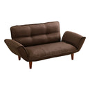 カウチソファ 2人掛け 布地 ファブリック カウチ ソファー おしゃれ ひじ掛け 肘付き 北欧 日本製 国産 リクライニング 脚 取り外し ローソファ 座椅子 二人掛 【納期E】【szo-sh-07-thn】