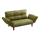 カウチソファ 2人掛け 布地 ファブリック カウチ ソファー おしゃれ ひじ掛け 肘付き 北欧 日本製 国産 リクライニング 脚 取り外し ローソファ 座椅子 二人掛 【納期E】【szo-sh-07-thn】