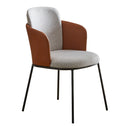 ダイニングチェア 椅子 おしゃれ モダン デザイン フェイクレザー調 クッション性 座面 背もたれ 肘掛け ひじ付き カーブ 丸み 形状 スチール脚 北欧 アメリカン 【納期E】【szo-sh-22-aft】