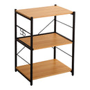 レンジ台 幅60cm スリム 小型 ミニ 小さい サイズ レンジラック 電子レンジ棚 3段 おしゃれ スライドトレー オープンラック 収納 ナチュラル インテリア 北欧 【納期C】【szo-vad-rl】