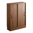 カウンター下収納 引き戸 薄型 スリム おしゃれ ビンテージ風 約 幅60cm 高さ85cm 木目 北欧 ナチュラル カフェ風 モダン レトロ 可動棚 壁寄せ 目隠し 収納棚 【納期C】【szo-vkss-6020】