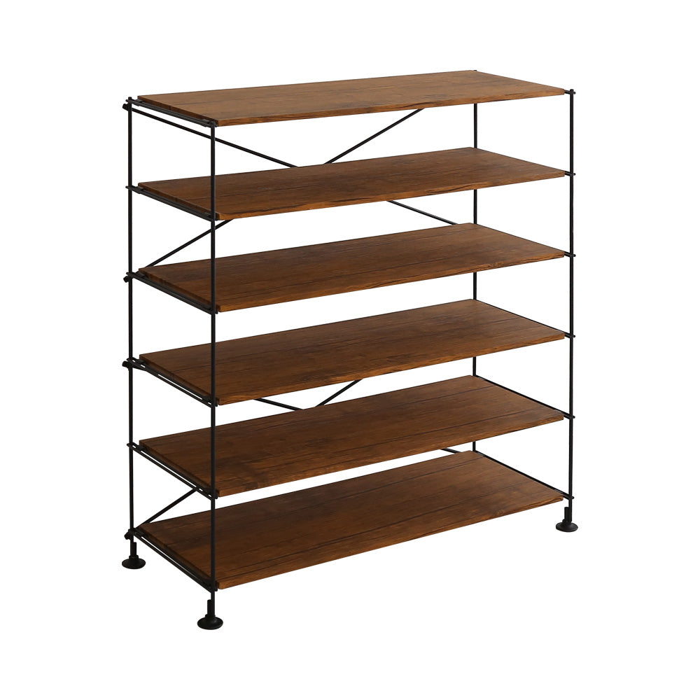 オープンラック 棚 6段 玄関 シューズラック 靴箱 ラック 収納 フリー