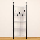 突っ張り収納 壁面収納 つっぱり 天井 床 ラック 収納ラック パーテーション パーティション 間仕切り 目隠し ディスプレイ ホワイト 白 ブラック 黒 【納期B】【tcw08bk】