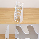 スリッパラック 5段 スリッパ立て スリッパスタンド おしゃれ シンプル 白 ホワイト 茶 ブラウン 玄関 収納 棚 ラック スリッパ用 省スペース コンパクト 【納期B】【ths07wh】