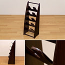 スリッパラック 5段 スリッパ立て スリッパスタンド おしゃれ シンプル 白 ホワイト 茶 ブラウン 玄関 収納 棚 ラック スリッパ用 省スペース コンパクト 【納期B】【ths07wh】