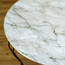センターテーブル 円形 60×60cm 丸型 折り畳み 折りたたみテーブル 大理石風 高級感 おしゃれ リビング 洋風 ちゃぶ台 座卓 ローテーブル 石目柄 折れ脚 モダン 【納期B】【skb-ths26】