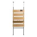 ラダーラック つっぱり収納 突っ張りラック 天井 床 ツッパリ 傷防止 壁面 収納 おしゃれ 賃貸 マンション 新築 穴あけない 棚板 間仕切り 西海岸風 カフェ風 【納期C】【szo-tlr-80】