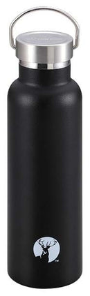 ボトル 600ml 水筒 直飲み 広口 氷 入れやすい スリム おしゃれ 取っ手 携帯用 保冷 保温 真空 二重構造 銀 黒 白 緑 黄色 橙 【納期A】【toh-275257】