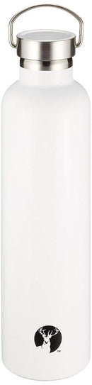 水筒 ボトル 1000ml 1リットル 直飲み 広口 氷 入れやすい スリム おしゃれ 取っ手 保冷 保温 真空 二重構造 シルバー 銀色 ブラック 黒 ホワイト 白 【納期A】【toh-275263】