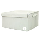 収納ボックス ファブリック 取っ手 持ち手 ふた付き フタ 蓋つき 衣類収納 小物収納 ケース 入れ物 折りたたみ 折り畳み 幅53cm 高さ27cm 【納期A】【toh-277509】